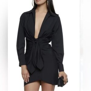 Elegant Black Mini Dress